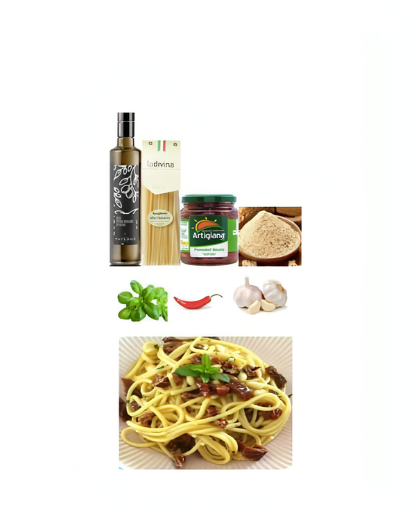 Spaghetti al Pomodoro Secco (per 4 Persone)