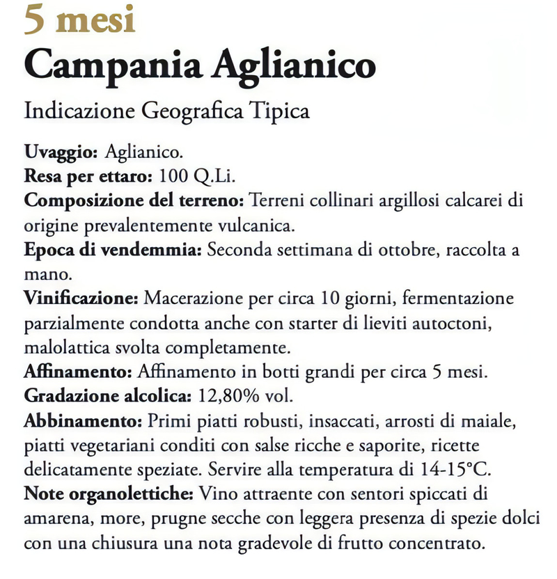 Aglianico  Campania  IGT